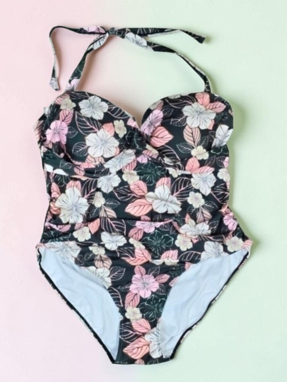 NICOLE MILLER | REMOVABLE HALTER ONE-PIECE SWIMSUIT - NWOT!